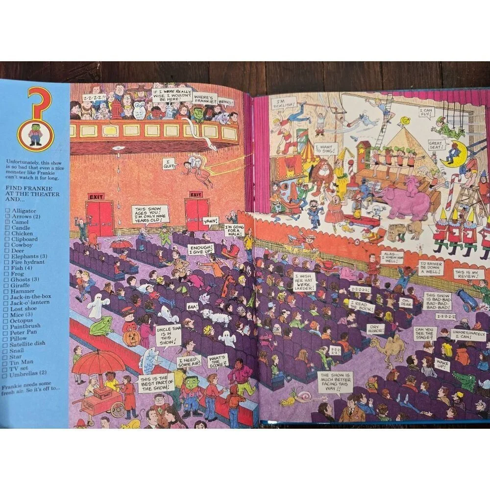 Vintage 90s Where are They? Find Frankie Search and Find Book